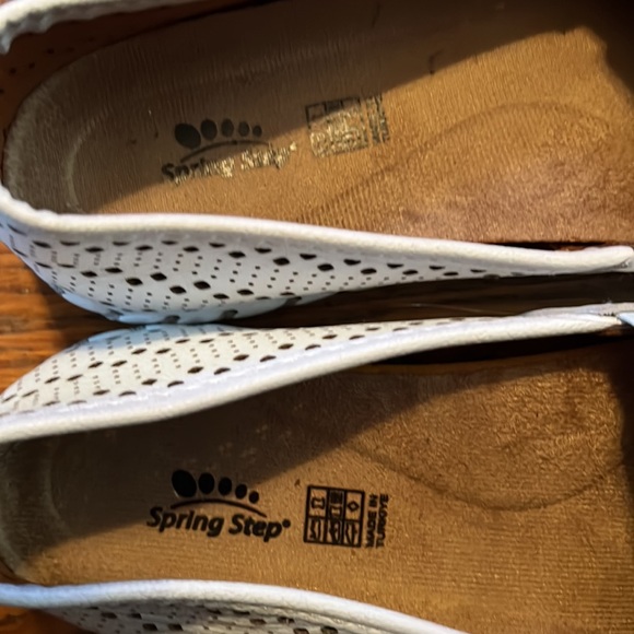Spring Step White Leather Shoes Size 9.5 - Picture 6 of 6